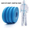 सुरक्षात्मक सूट के लिए 20 मिमी * 200 मीटर ब्लू वॉटरप्रूफ गैर बुना कपड़ा गर्म हवा सीम सील टेप