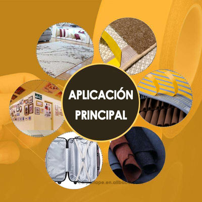 72 oz/in छिलन आसंजन के साथ डबल साइडेड फाइबरग्लास टेप, 45 lbs/in तन्य शक्ति और 5-7% ब्रेक पर बढ़ाव