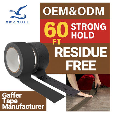 इवेंट प्रोडक्शन फ्लोर केबल सुरक्षा के लिए इंडस्ट्रियल क्लॉथ गैफर टेप, अस्थायी फिक्सिंग