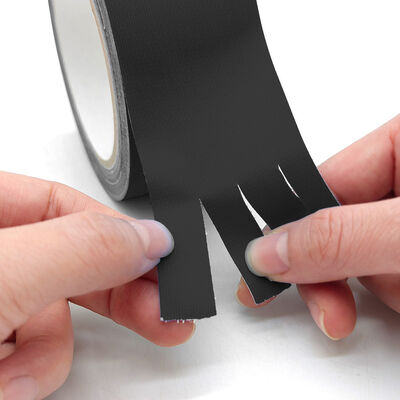 स्टूडियो स्टेज लाइटिंग वर्क क्लीन फिनिश के लिए प्रीमियम मैट क्लॉथ ब्लैक गैफर टेप